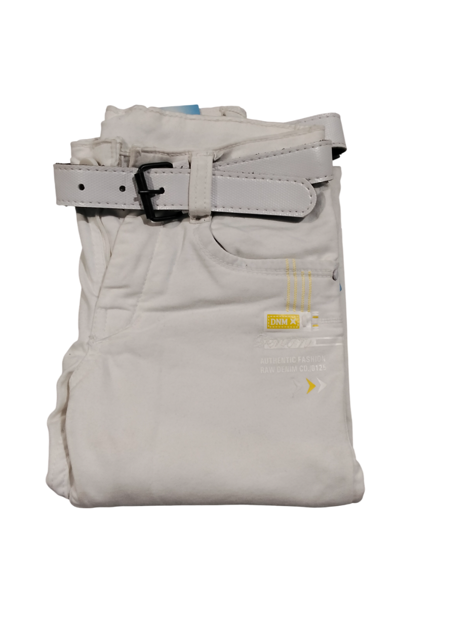 Boys White Slim-Fit Jeans D. page cotton pant B .2600 Boys White Slim-Fit Jeans D. page cotton pant B .2600