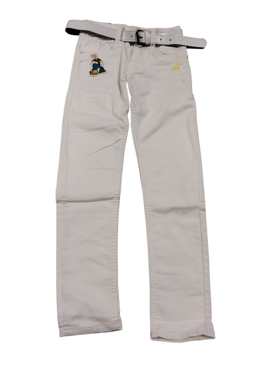 Boys White Slim-Fit Jeans D. page cotton pant B .2600 Boys White Slim-Fit Jeans D. page cotton pant B .2600
