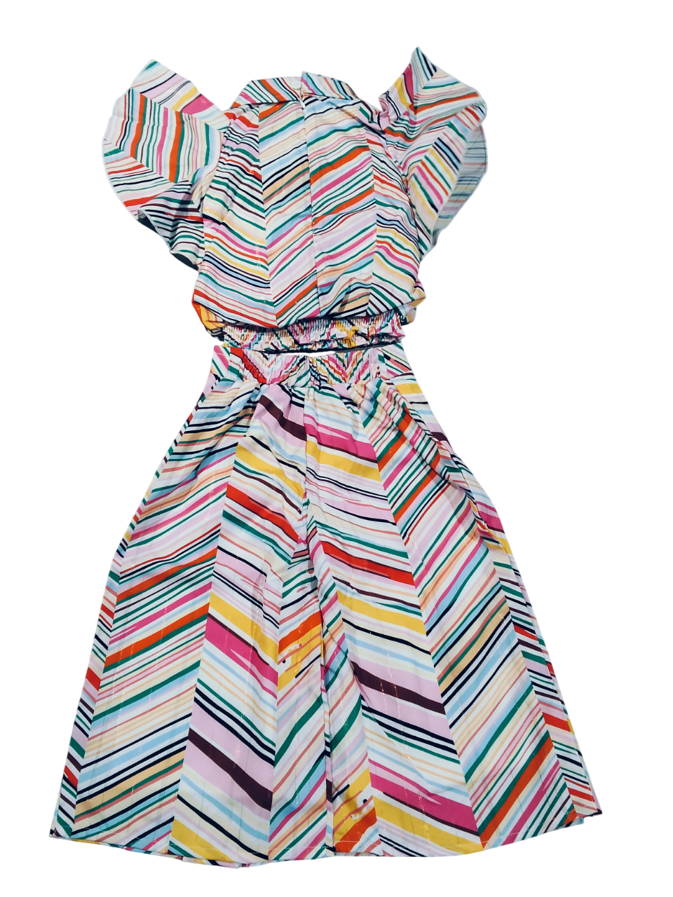 Rainbow Vibes Striped Shirt & Palazzo Set D.15.1229 B.1284 Rainbow Vibes Striped Shirt & Palazzo Set D.15.1229 B.1284