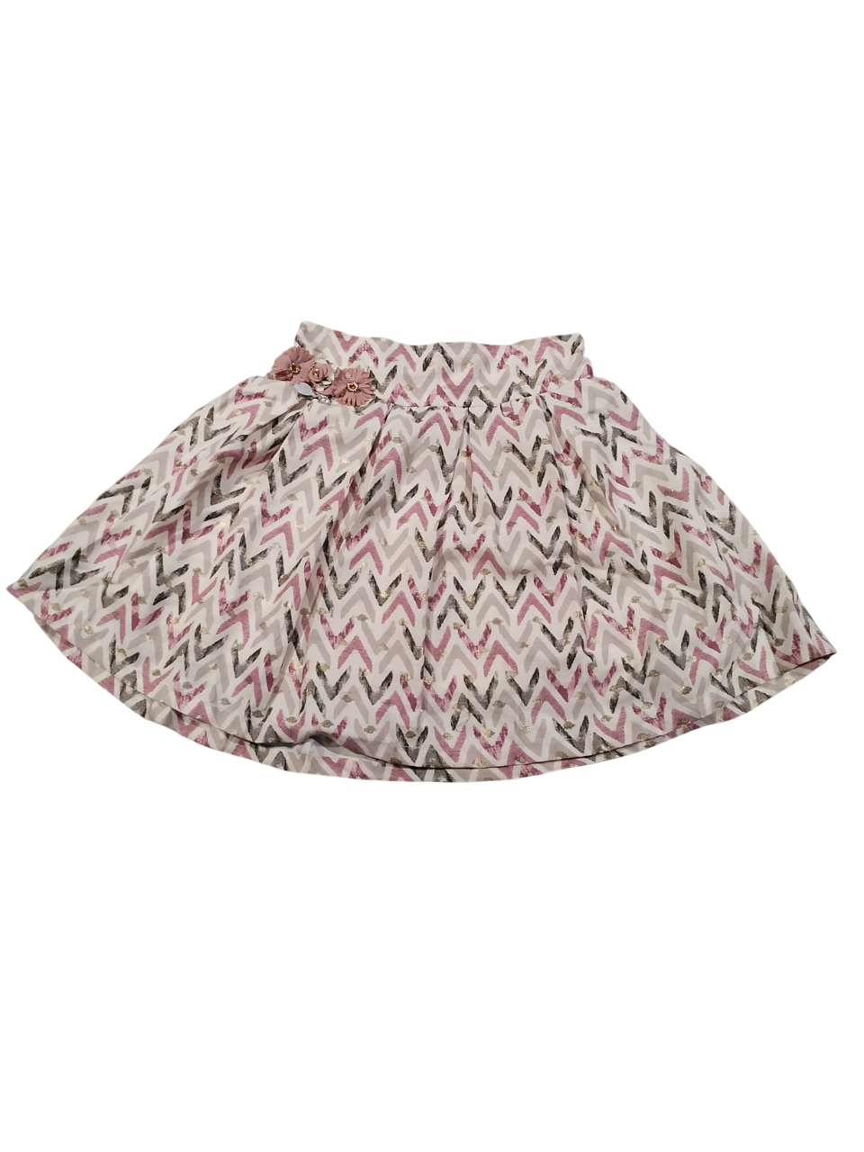 Green Top with Printed Geometric Skirt D.001 B.1190 Green Top with Printed Geometric Skirt D.001 B.1190