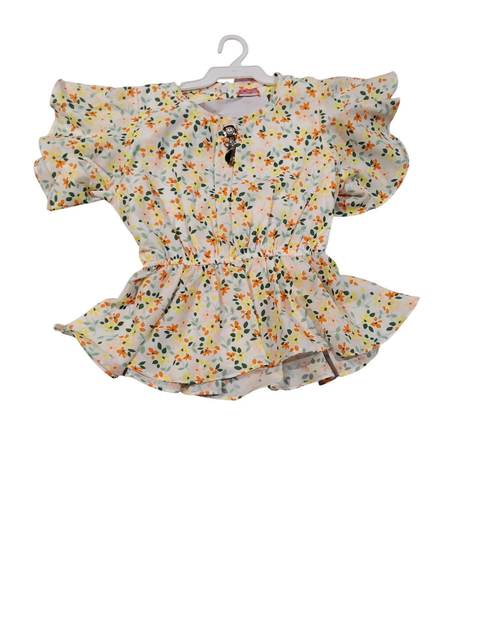 Trendy Baby Girl Floral Top & Denim Shorts Set – Summer Casual Wear D.19.5108 B.1310 Trendy Baby Girl Floral Top & Denim Shorts Set – Summer Casual Wear D.19.5108 B.1310