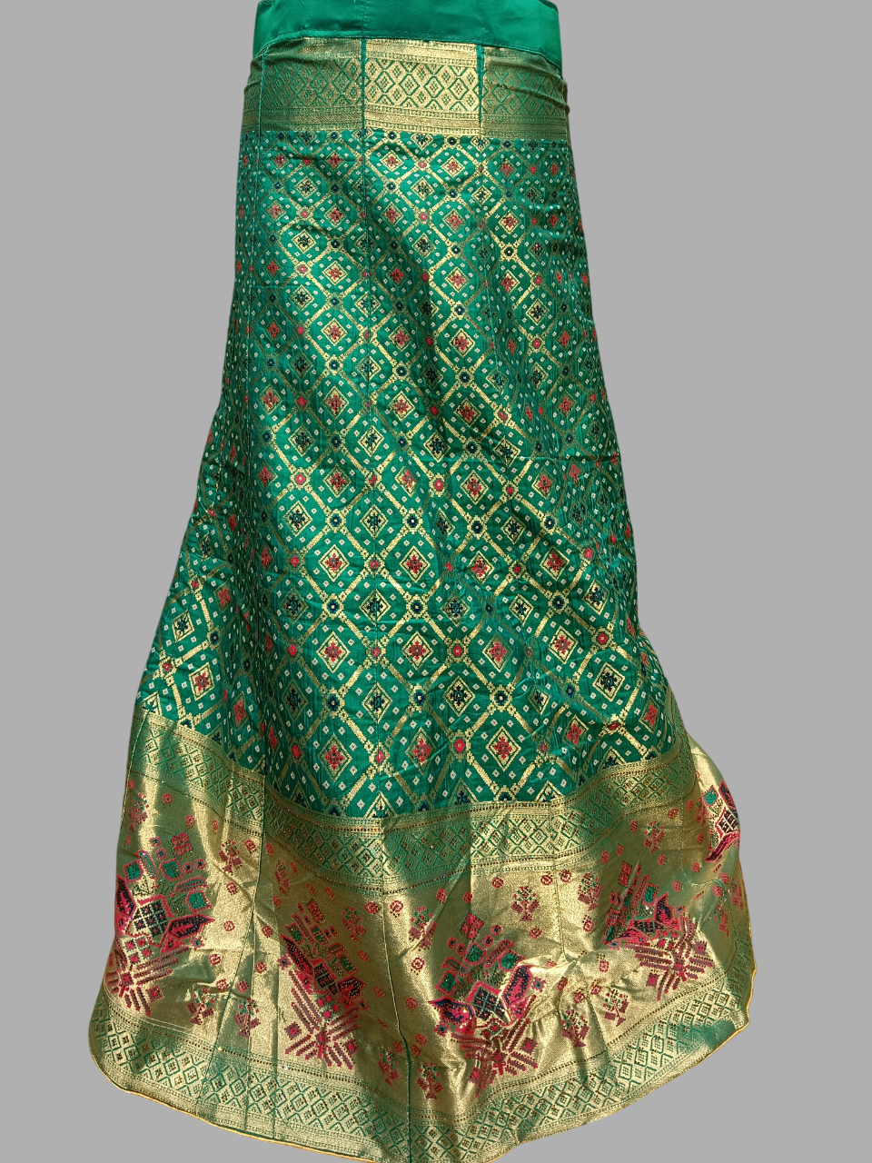 Teal & Pink Banarasi Weave Silk Lehenga Choli Set MF Teal & Pink Banarasi Weave Silk Lehenga Choli Set MF