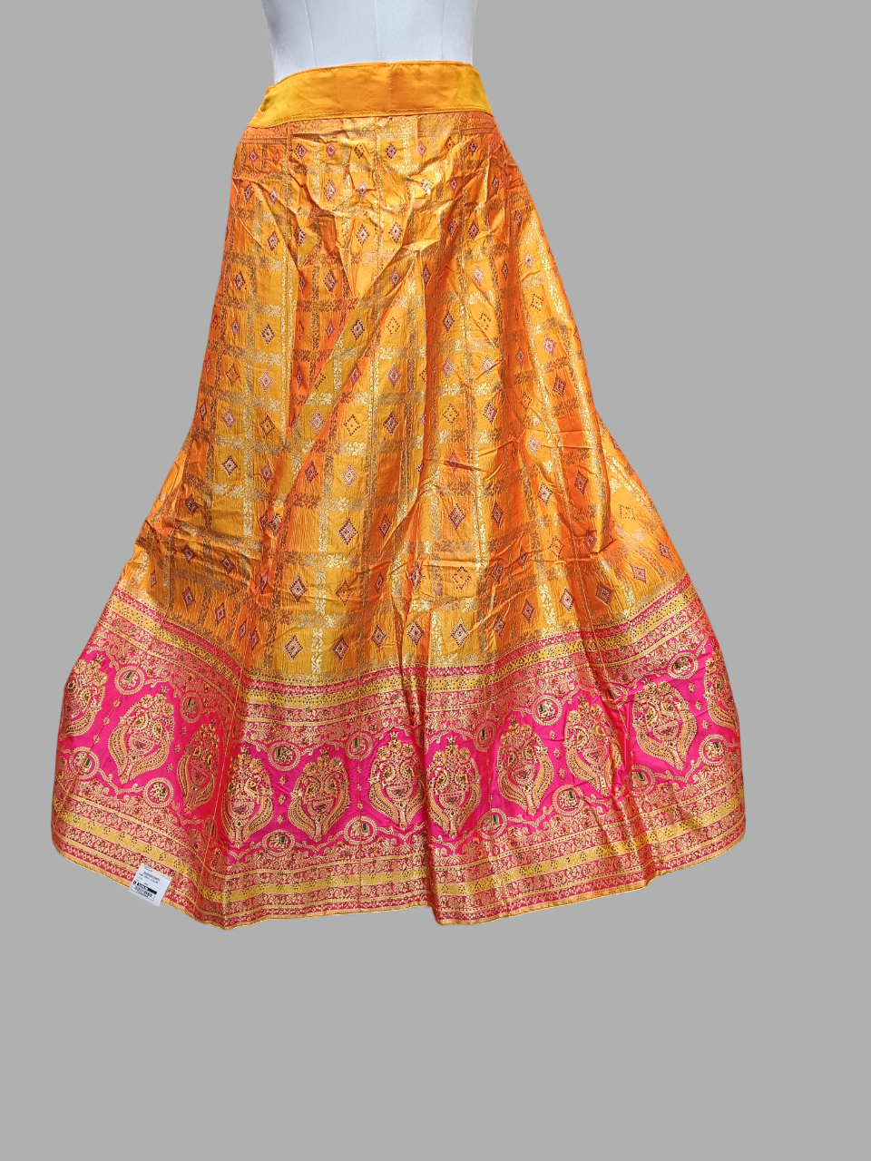 Yellow & Pink Traditional Embroidered Lehenga Choli Set MF Yellow & Pink Traditional Embroidered Lehenga Choli Set MF