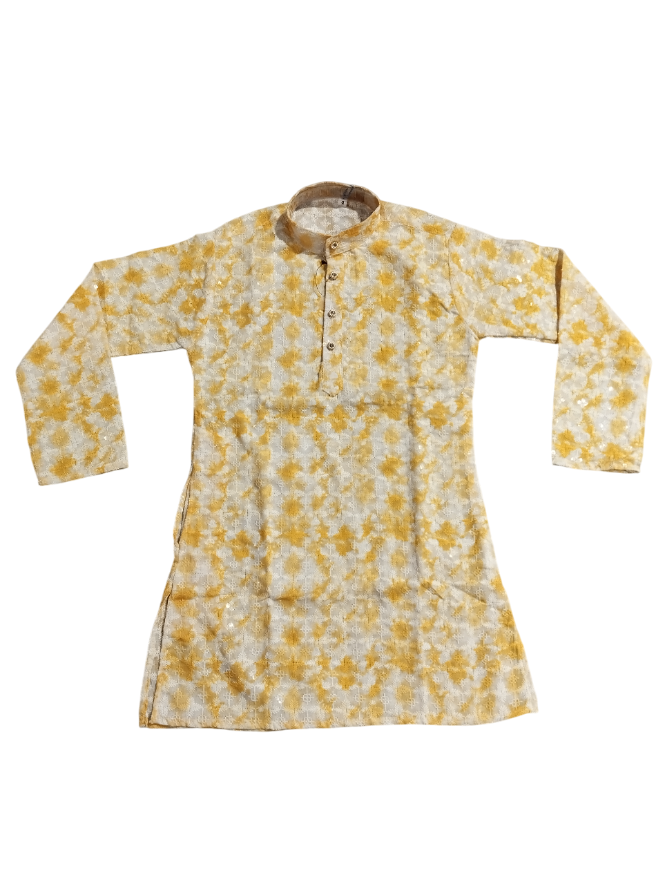 YELLOW PRINTED KURTA WITH PAYJAMA D.H/11 B.8408 YELLOW PRINTED KURTA WITH PAYJAMA D.H/11 B.8408