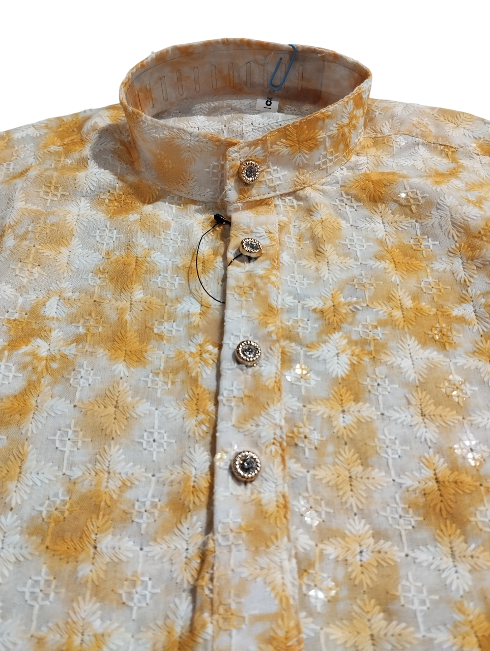 YELLOW PRINTED KURTA WITH PAYJAMA D.H/11 B.8408 YELLOW PRINTED KURTA WITH PAYJAMA D.H/11 B.8408