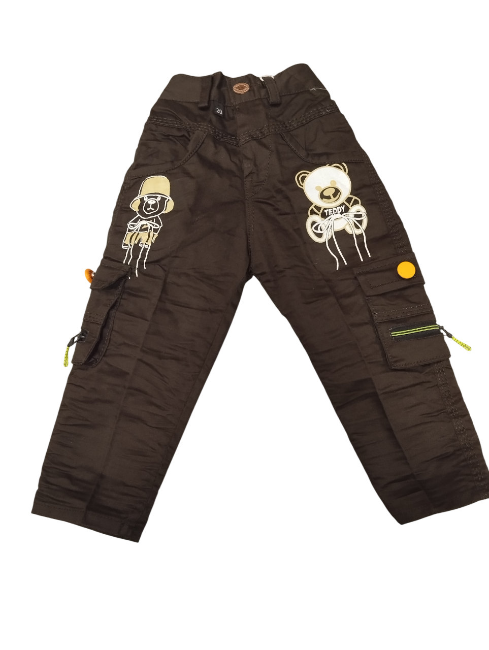 Kids' Cargo Pants with Bear Print 1/6 B.5004 Kids' Cargo Pants with Bear Print 1/6 B.5004