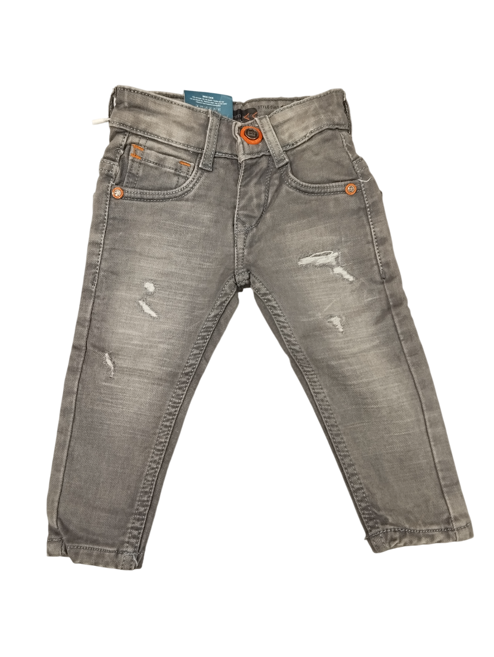 Boys' Black Distressed Slim Fit Denim Jeans D.130 jeans B.5120