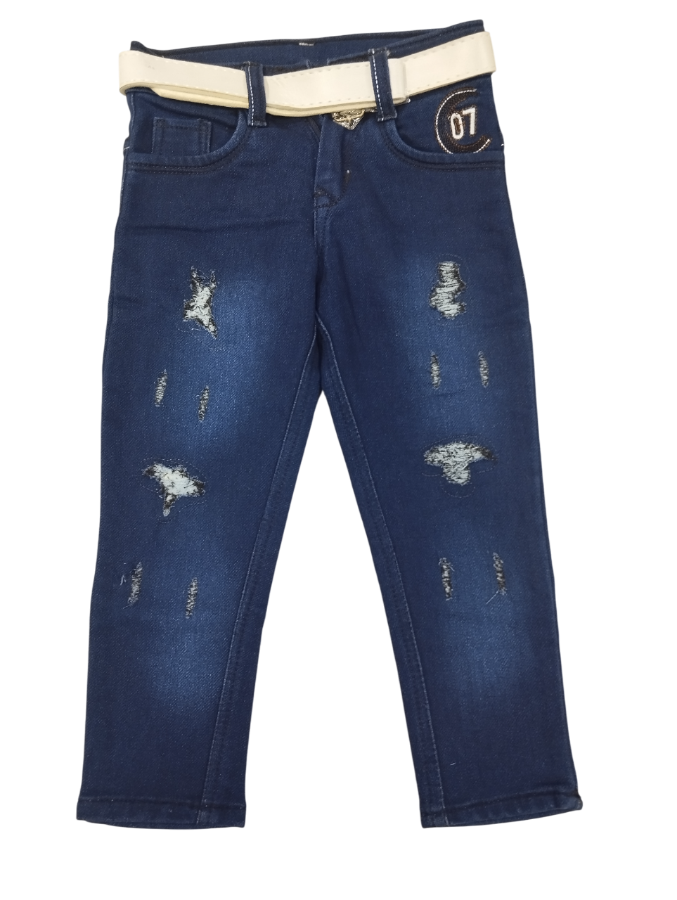 Boys' Distressed Denim Jeans D.20/5 B.9757