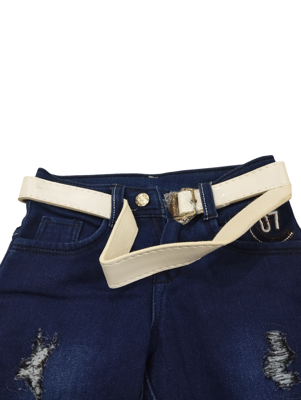 Boys' Distressed Denim Jeans D.20/5 B.9757
