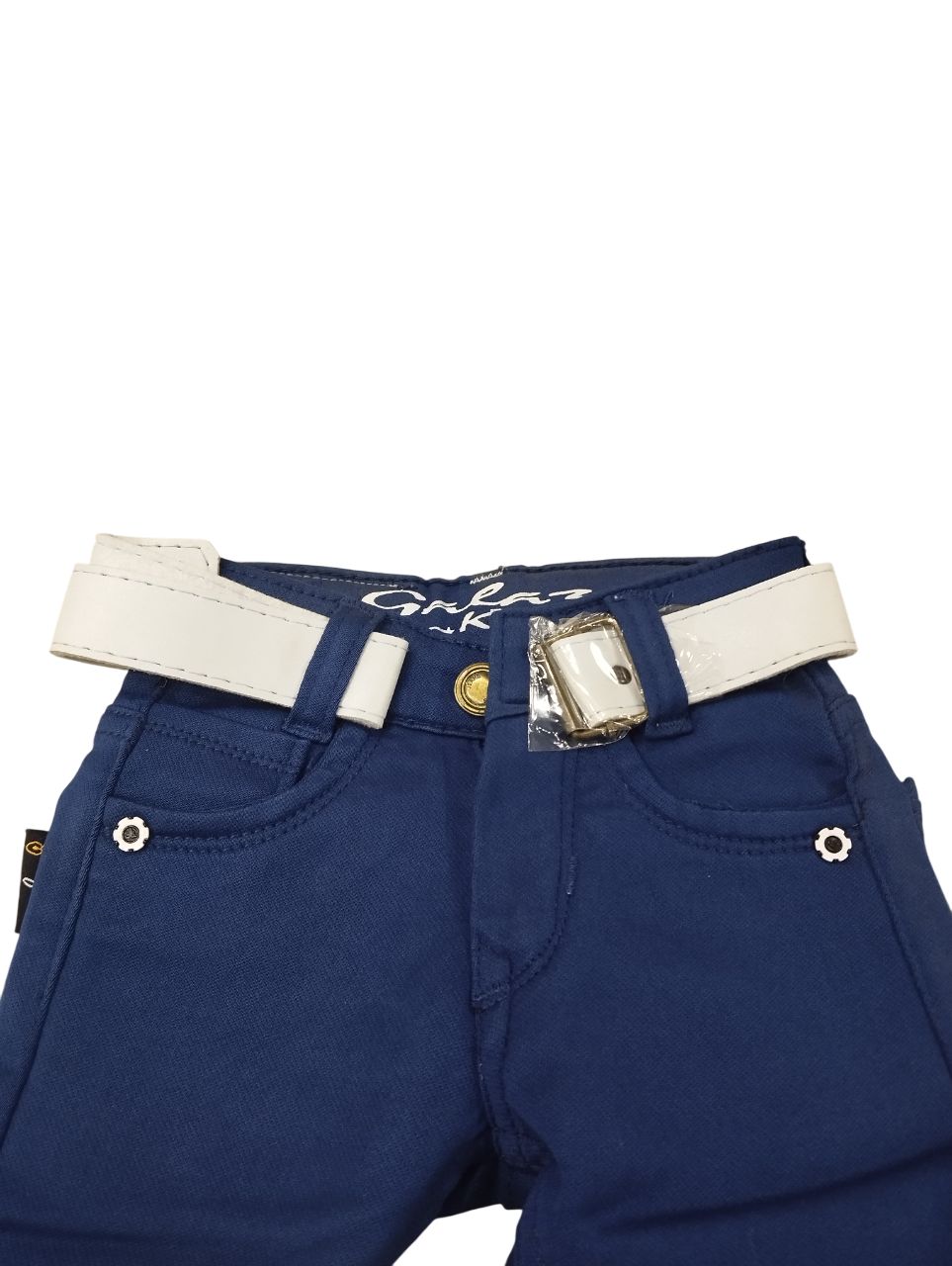 Boys' Solid Blue Cotton Pants D.22/3 B.9094
