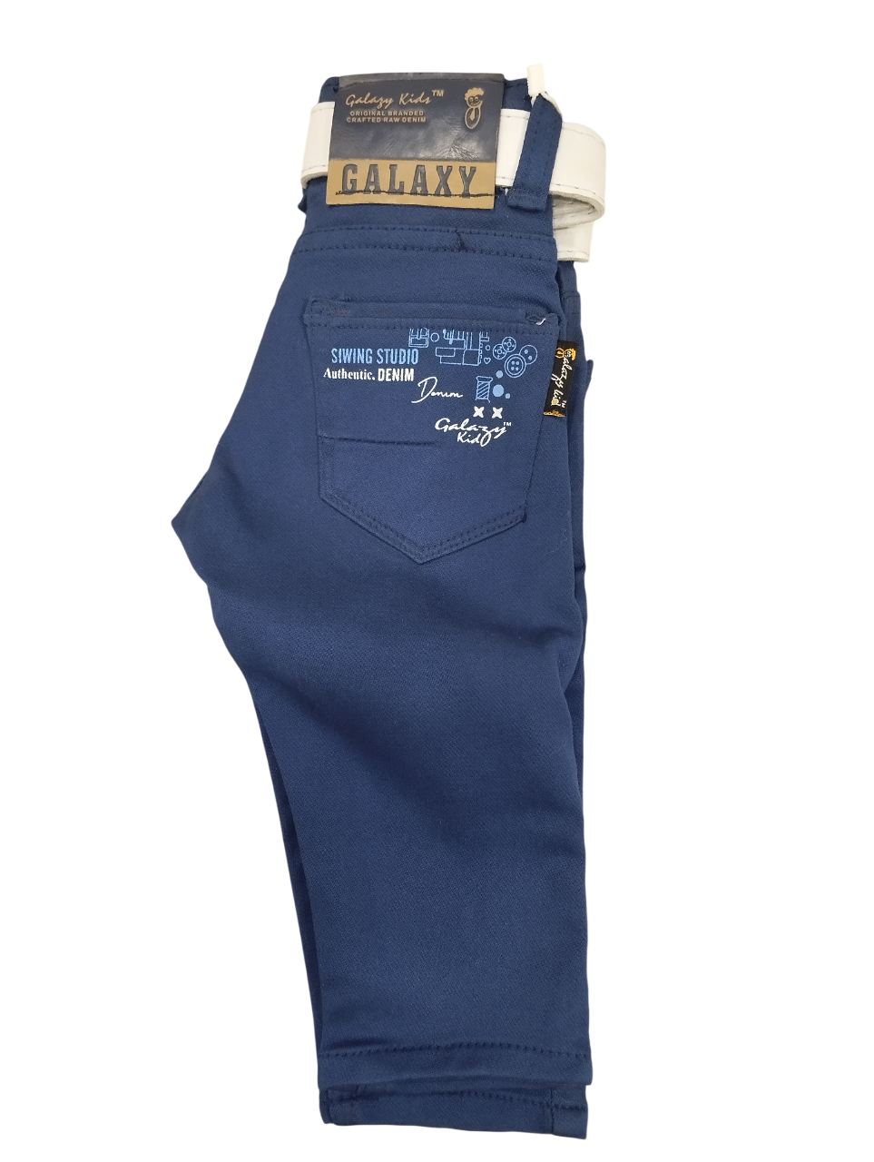 Boys' Solid Blue Cotton Pants D.22/3 B.9094