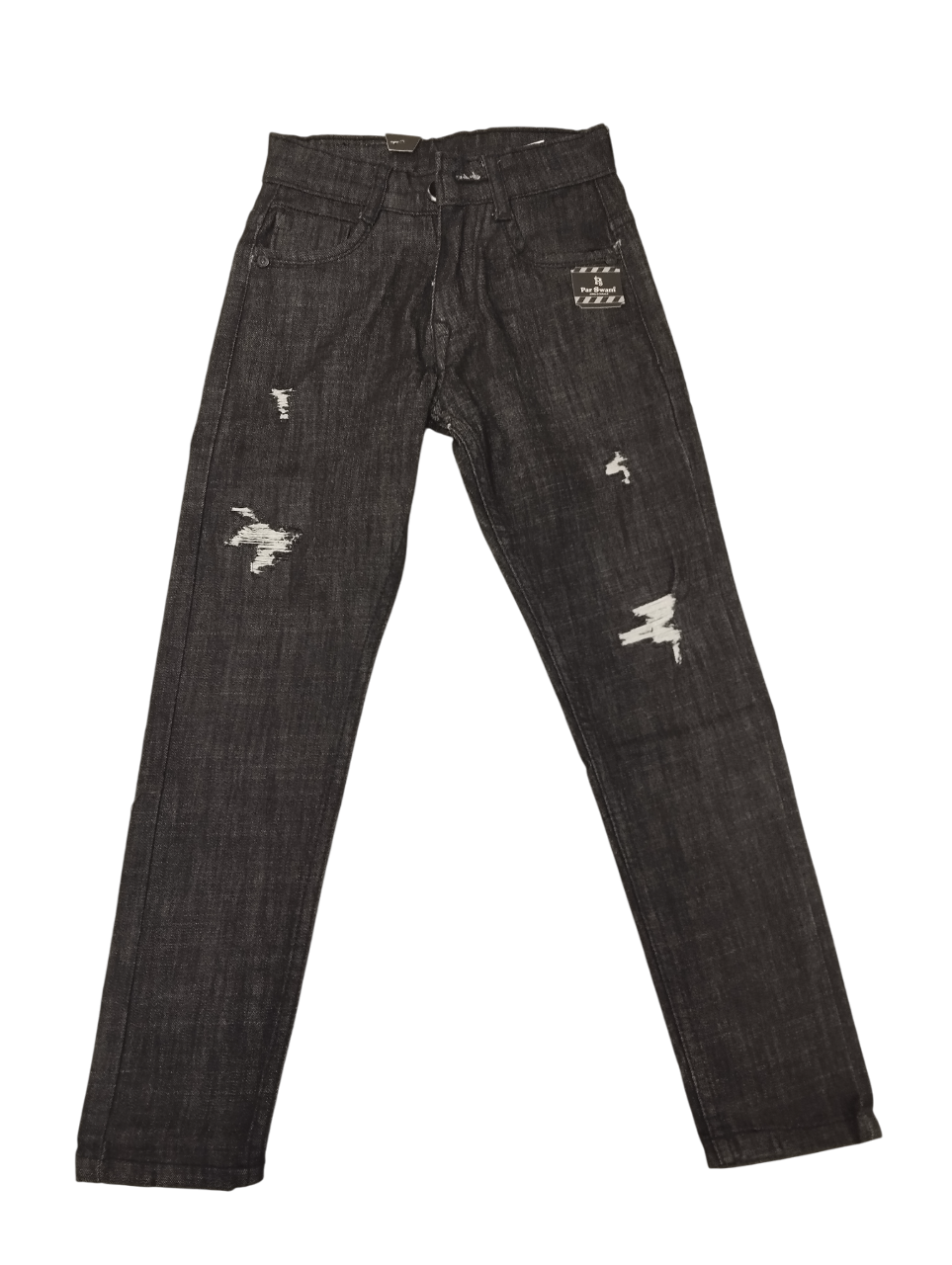 Boys' Black Distressed Slim Fit Denim Jeans D.130 jeans B.5120