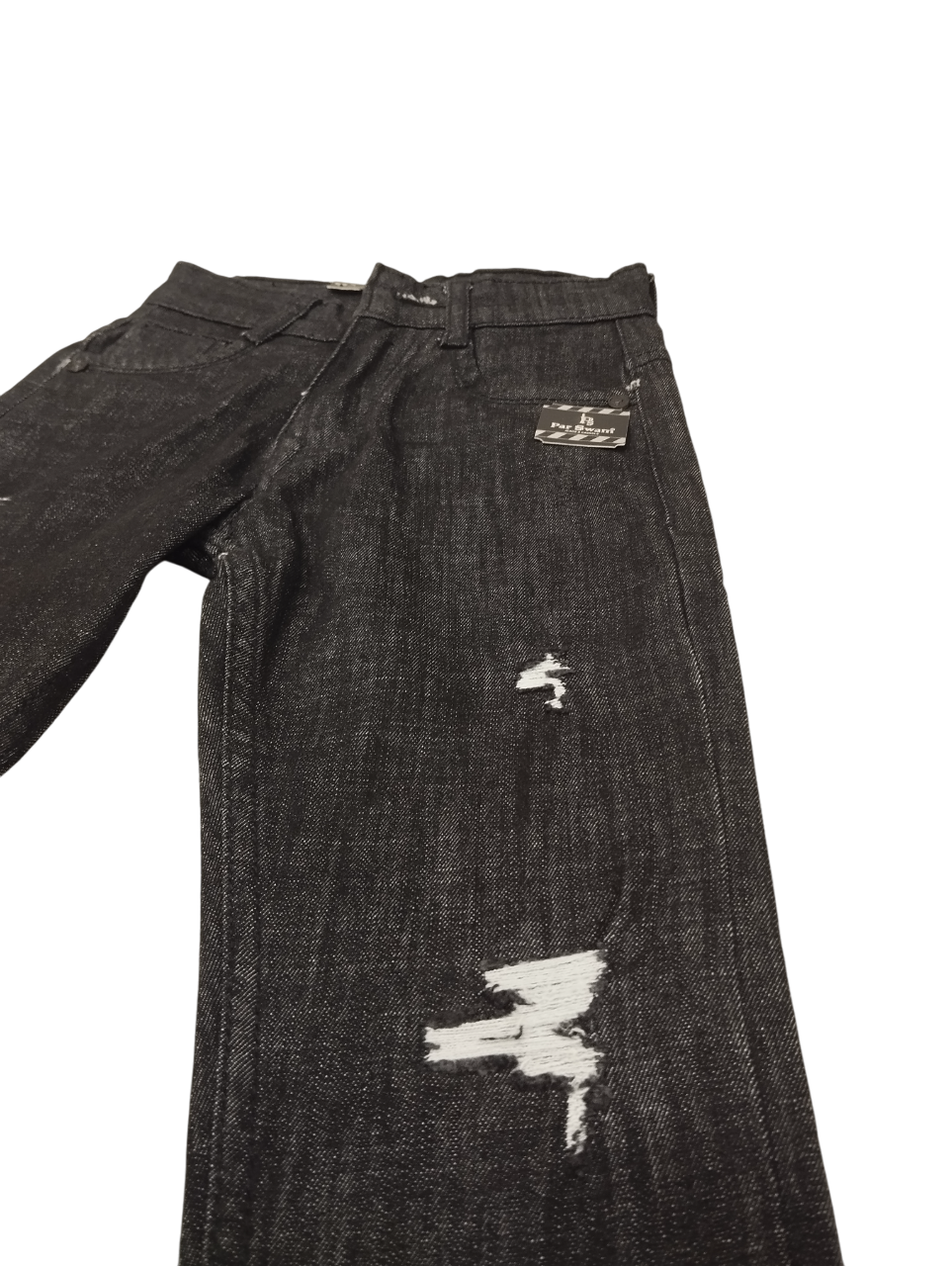 Boys' Black Distressed Slim Fit Denim Jeans D.130 jeans B.5120