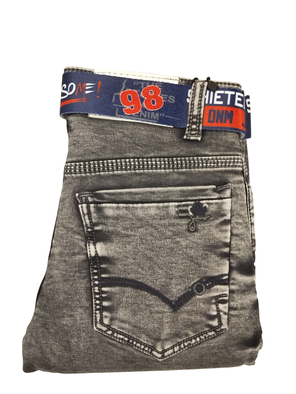 Boys' Grey Denim Wash Jeans D.31/5 B.5578