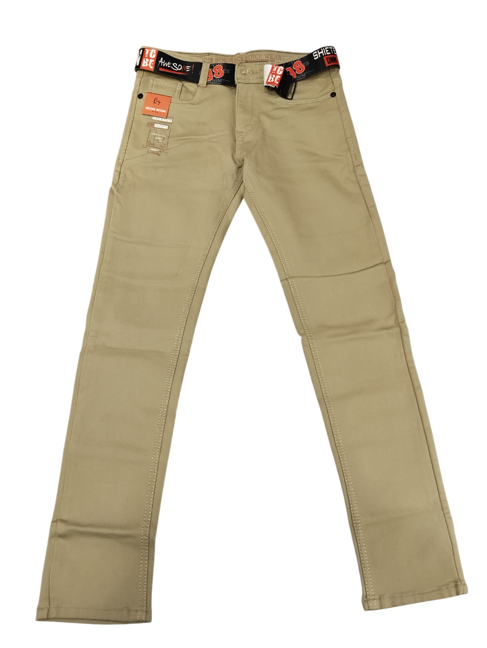 Boys' Slim Fit Casual Pants with Belt  24/5 B 5520