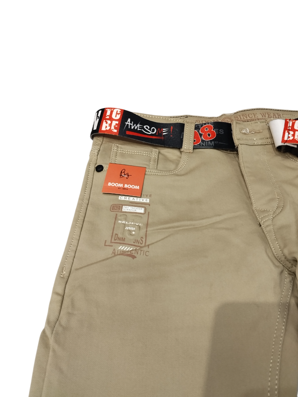 Boys' Slim Fit Casual Pants with Belt  24/5 B 5520