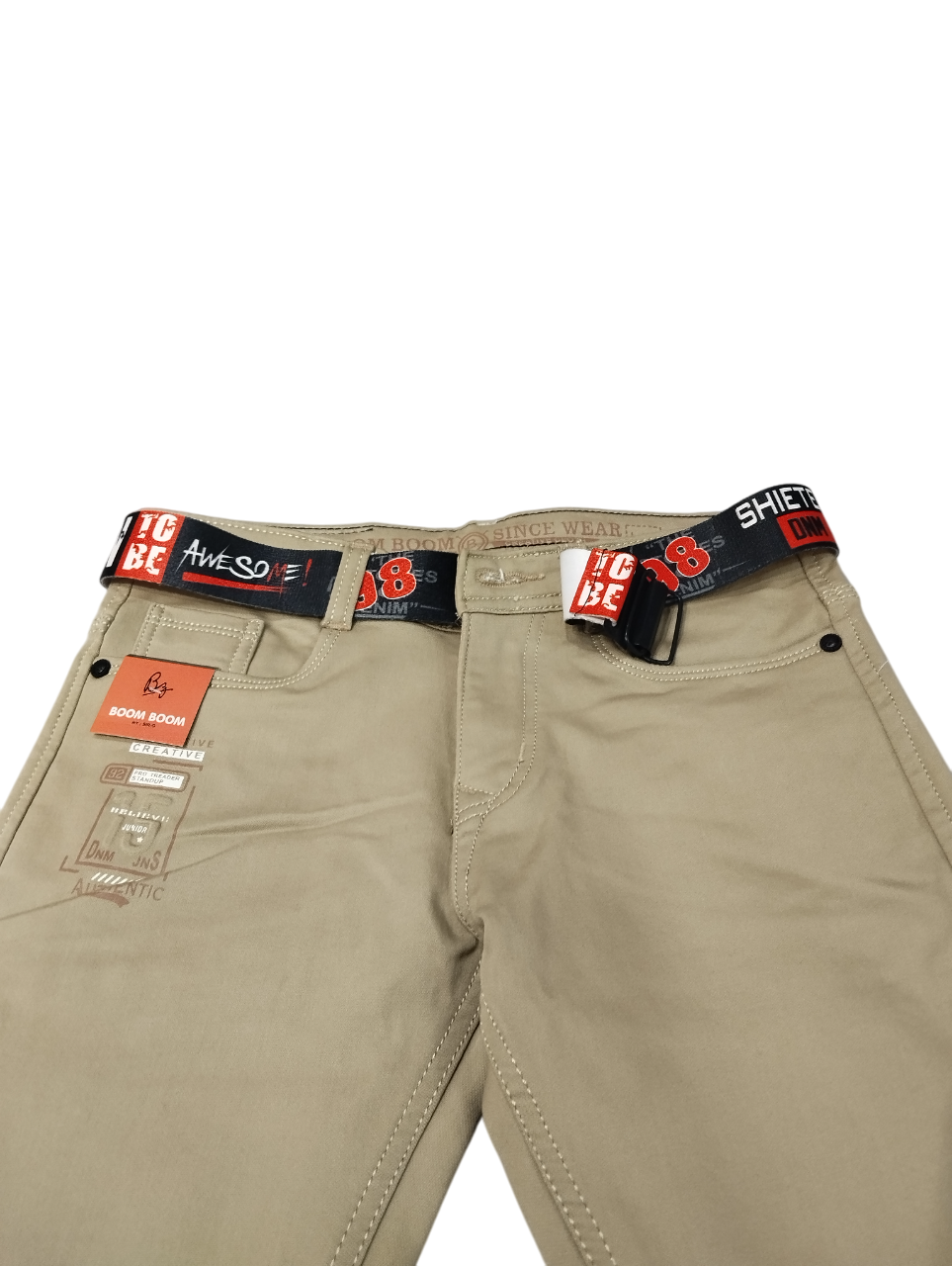 Boys' Slim Fit Casual Pants with Belt  24/5 B 5520