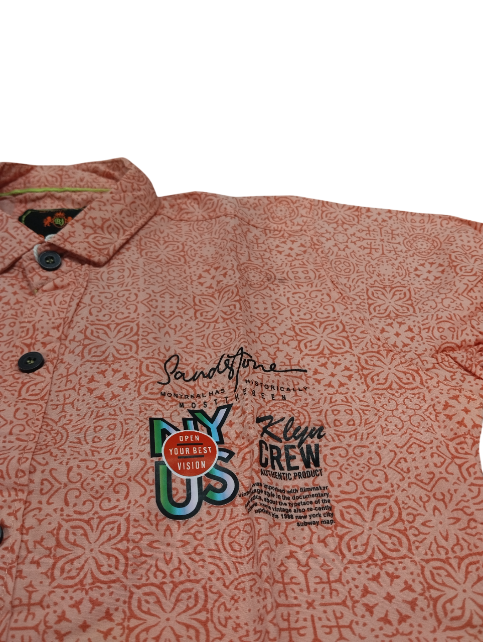 Kids' Printed Casual Shirt D.14/16 B.5157 Kids' Printed Casual Shirt D.14/16 B.5157