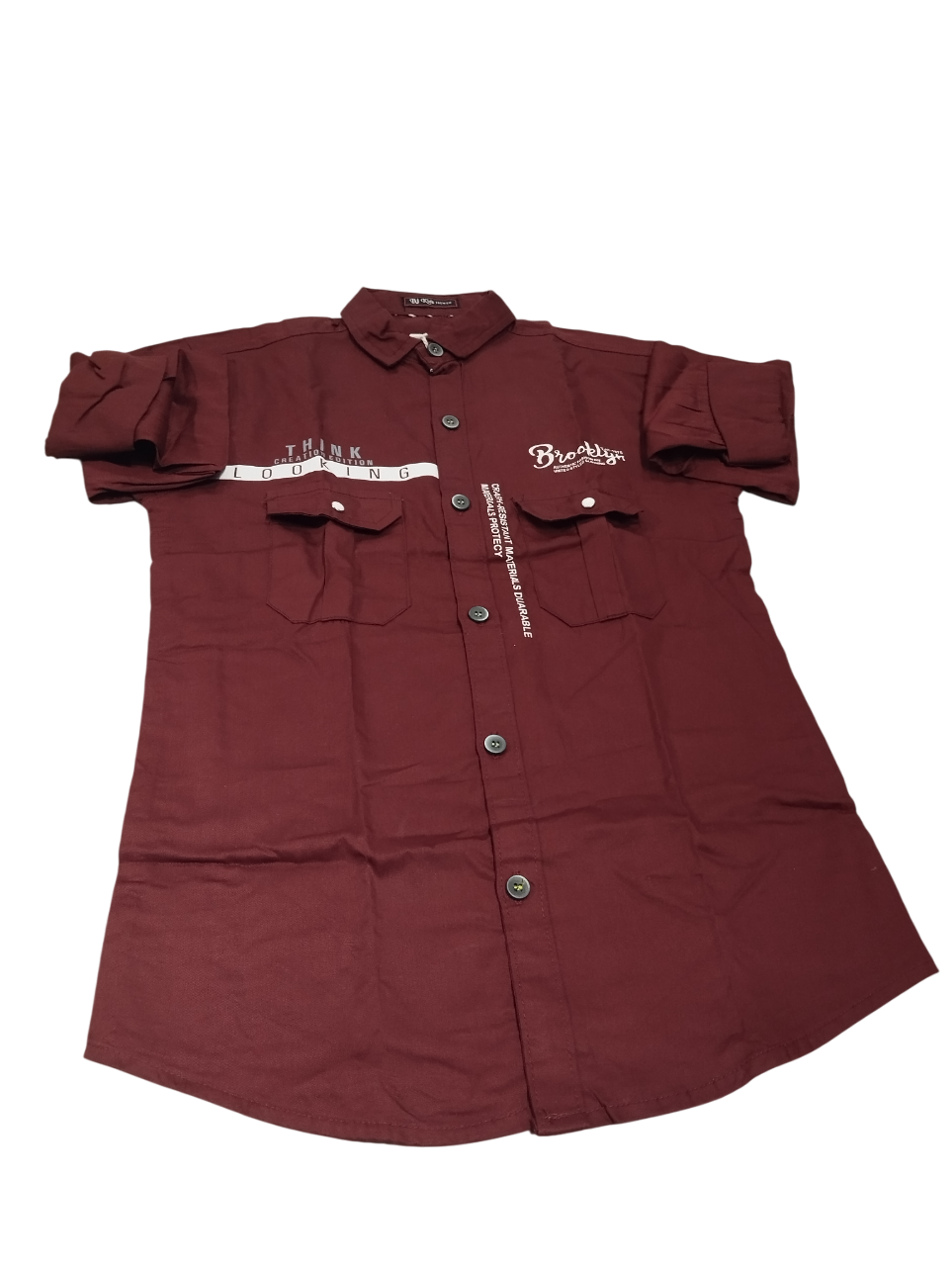 BJ Kids Premium Full Sleeve Maroon Casual Shirt D23/4 B 5276 BJ Kids Premium Full Sleeve Maroon Casual Shirt D23/4 B 5276