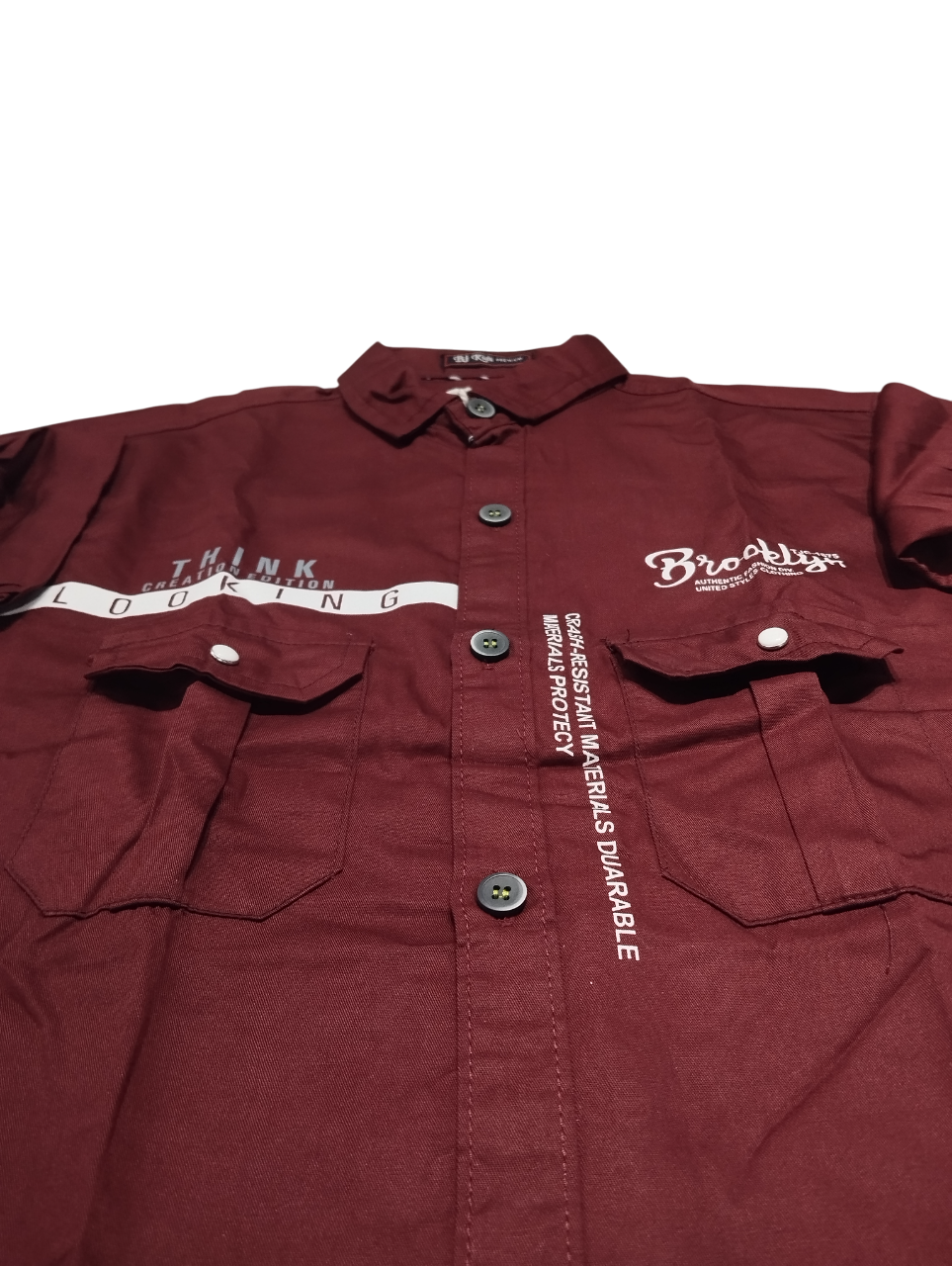 BJ Kids Premium Full Sleeve Maroon Casual Shirt D23/4 B 5276 BJ Kids Premium Full Sleeve Maroon Casual Shirt D23/4 B 5276