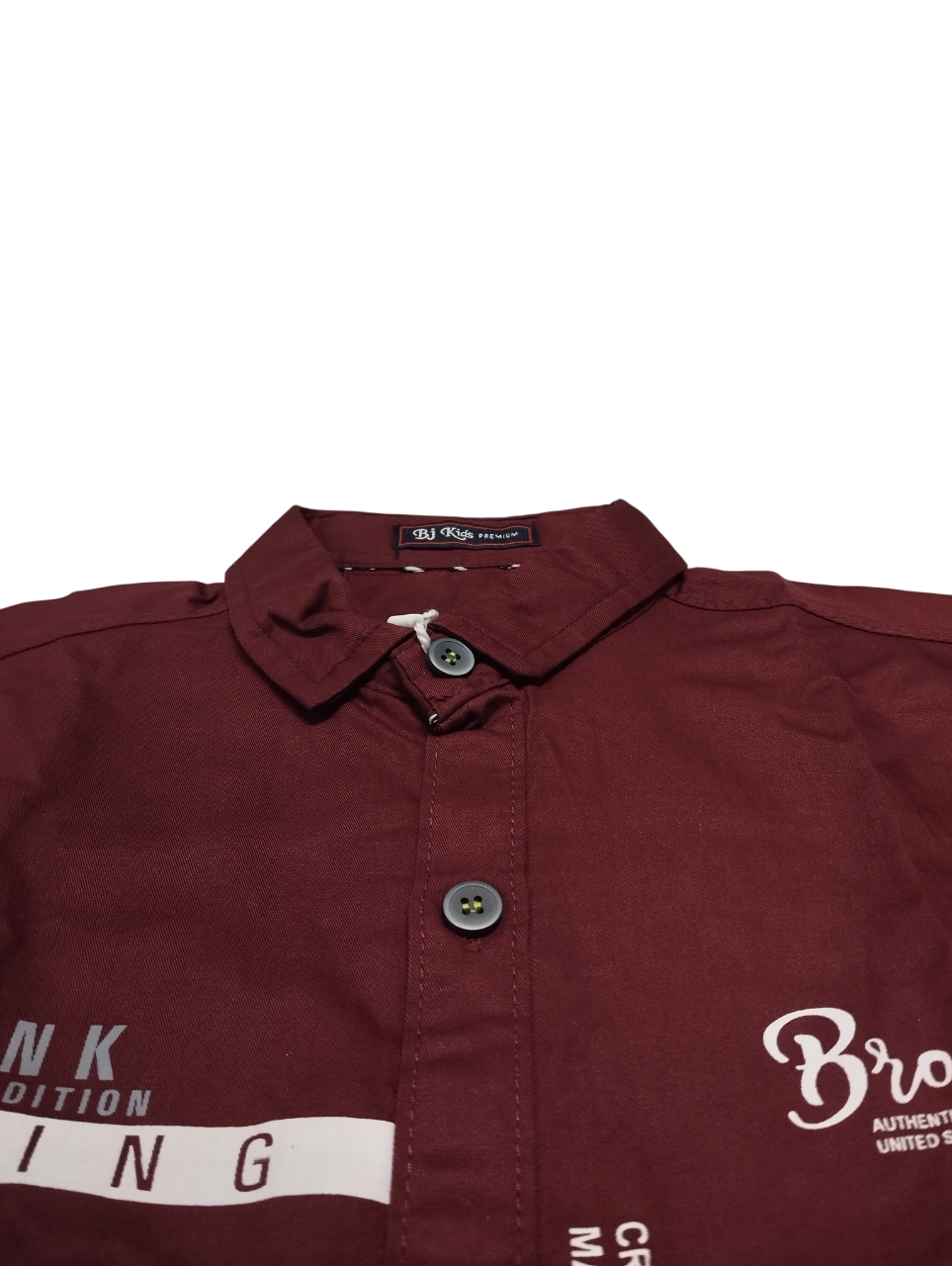BJ Kids Premium Full Sleeve Maroon Casual Shirt D23/4 B 5276 BJ Kids Premium Full Sleeve Maroon Casual Shirt D23/4 B 5276
