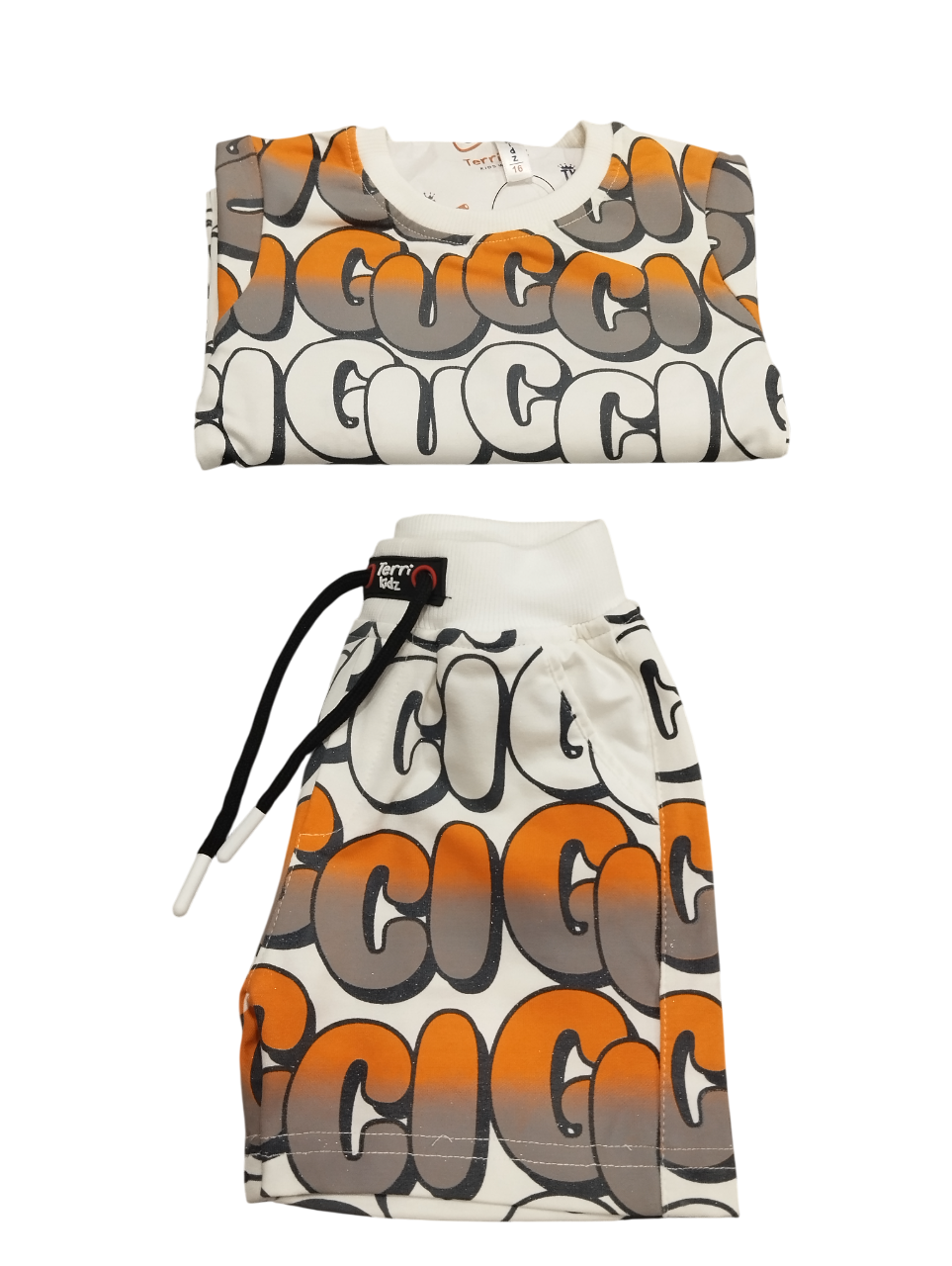 GUCCI-Inspired Print T-Shirt and Shorts D.13.7163 B.2814 GUCCI-Inspired Print T-Shirt and Shorts D.13.7163 B.2814