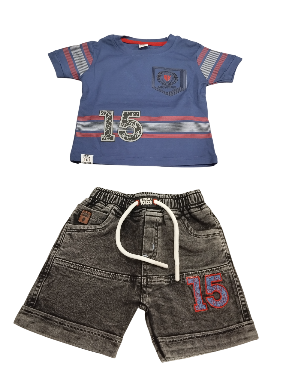 Kids T-Shirt and Denim Shorts pair D.4.5403 B.2763 Kids T-Shirt and Denim Shorts pair D.4.5403 B.2763