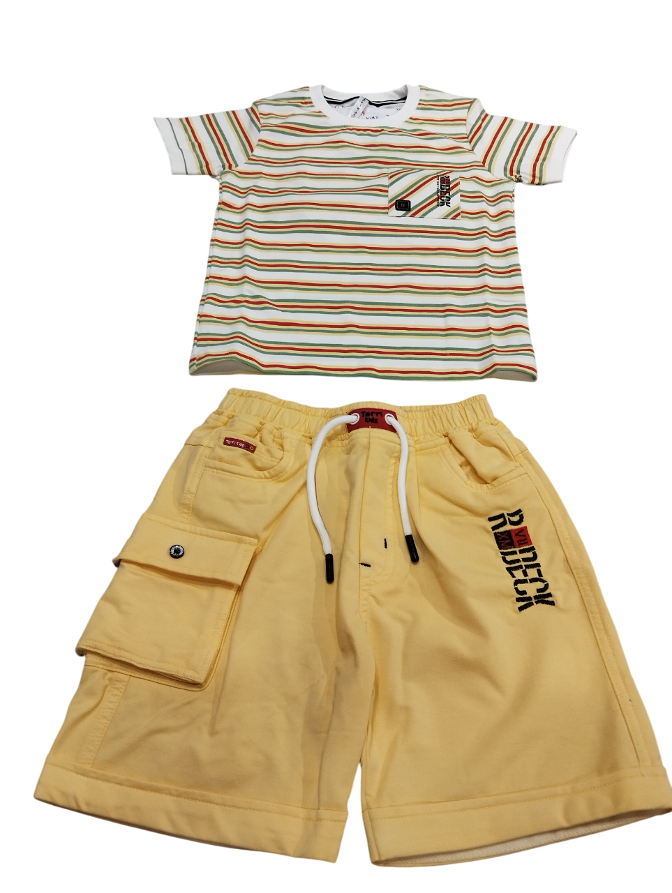 Boys' Striped T-Shirt & Cargo Shorts Set 10.3573 Boys' Striped T-Shirt & Cargo Shorts Set 10.3573