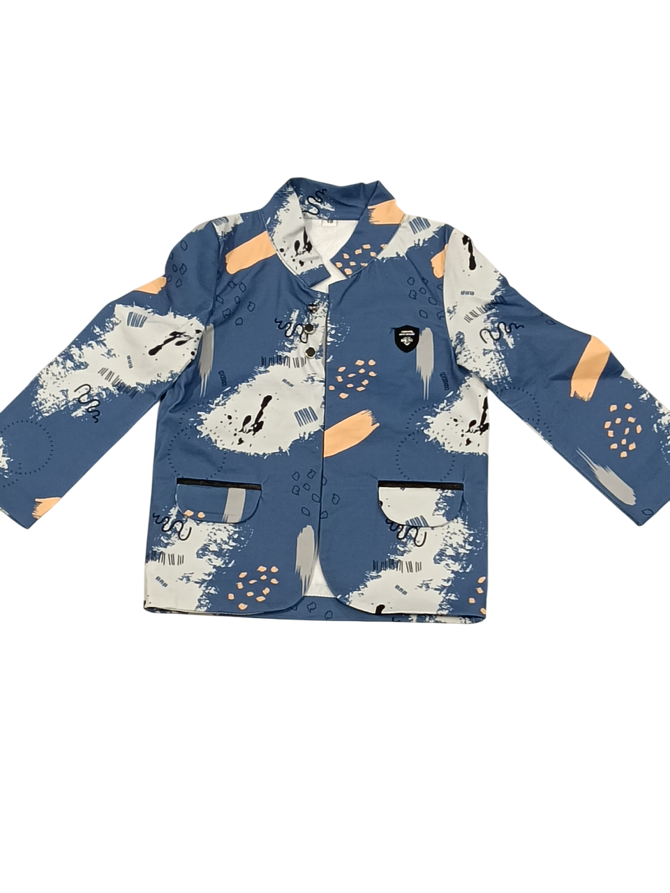 Boys' Printed Blazer Suit D.7.6144 B.1893 Boys' Printed Blazer Suit D.7.6144 B.1893