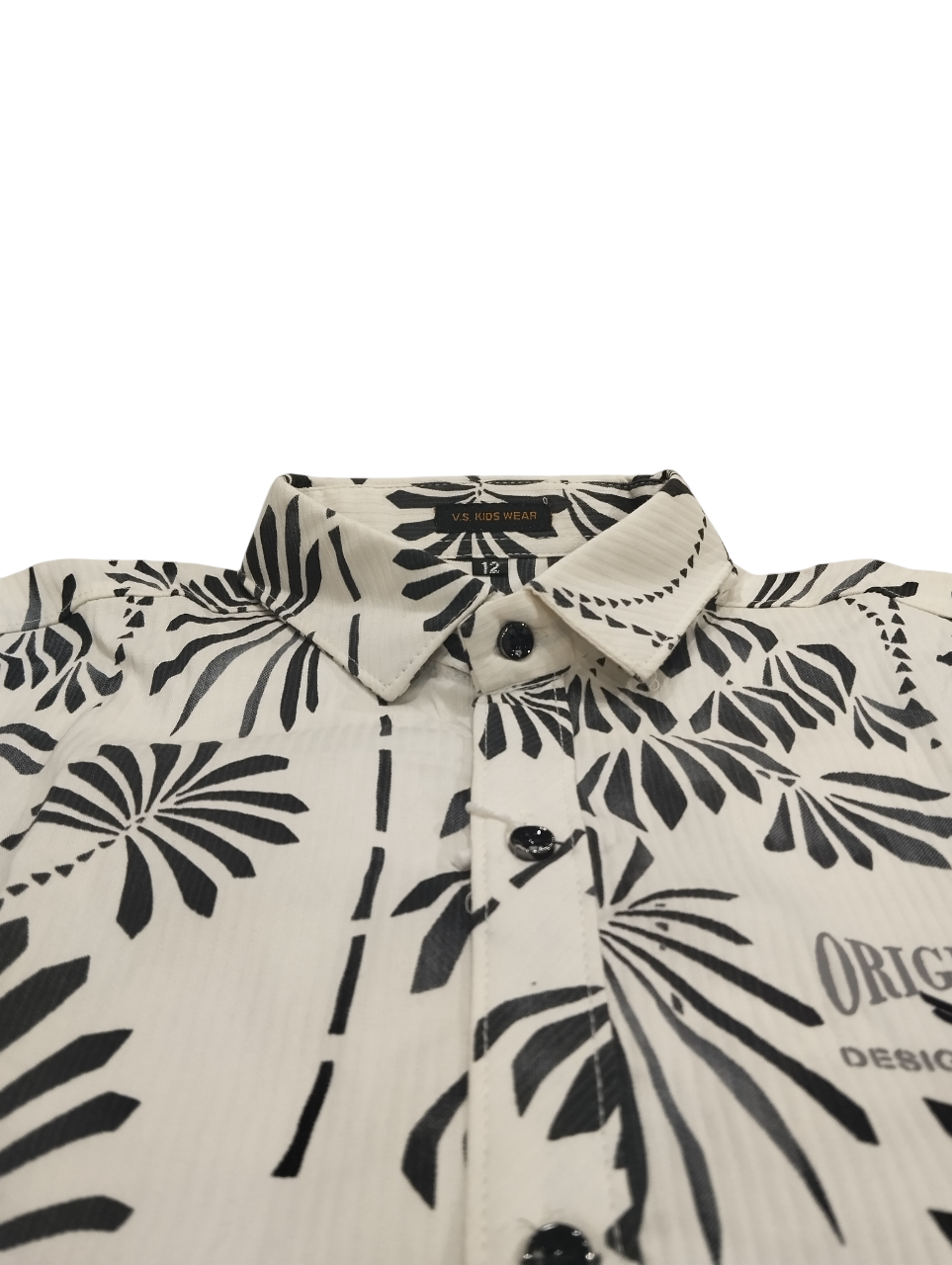 Boys' Tropical Palm Printed Casual Shirt D.15.6099 B.5472 Boys' Tropical Palm Printed Casual Shirt D.15.6099 B.5472