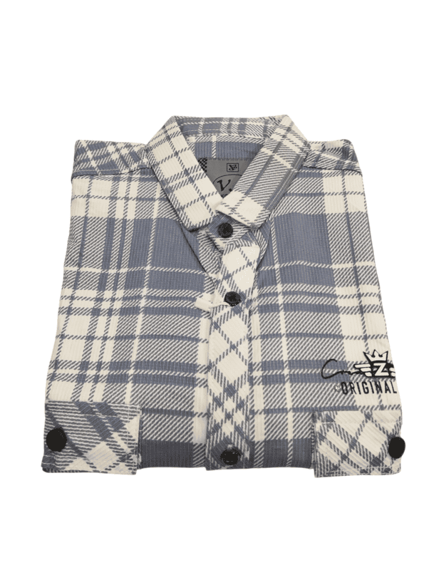 "Original Club Boys' Blue & White Plaid Short-Sleeve Button-Up Shirt" D.6.6243 B .5422 "Original Club Boys' Blue & White Plaid Short-Sleeve Button-Up Shirt" D.6.6243 B .5422