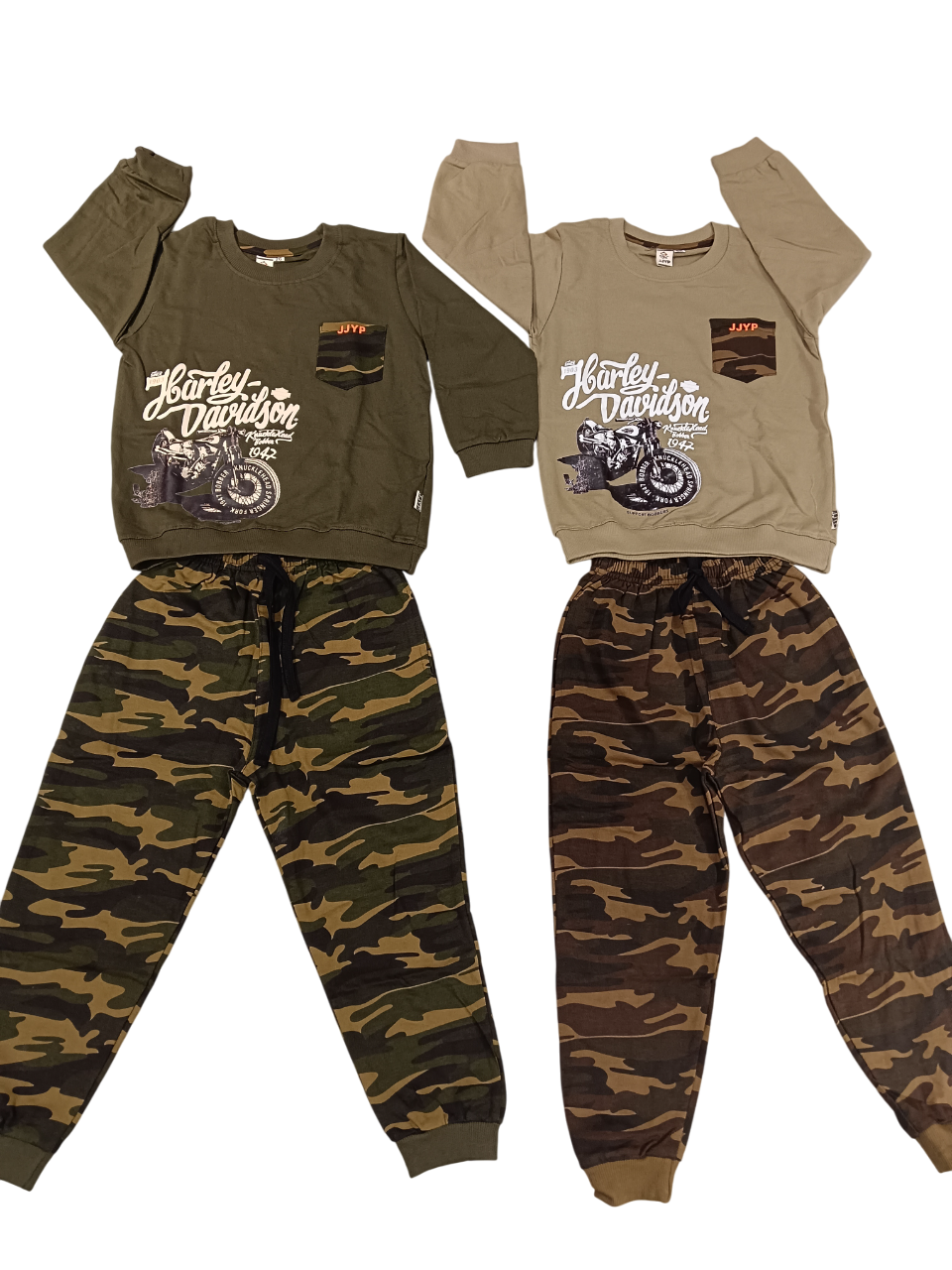 Kids Harley Davidson Printed Sweatshirt & Camouflage Jogger D.2.2014 B.2062 Kids Harley Davidson Printed Sweatshirt & Camouflage Jogger D.2.2014 B.2062