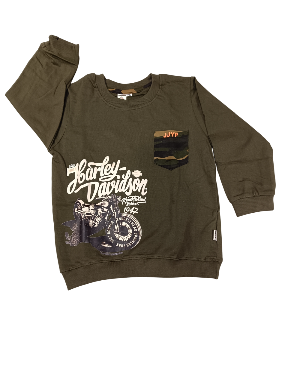 Kids Harley Davidson Printed Sweatshirt & Camouflage Jogger D.2.2014 B.2062 Kids Harley Davidson Printed Sweatshirt & Camouflage Jogger D.2.2014 B.2062