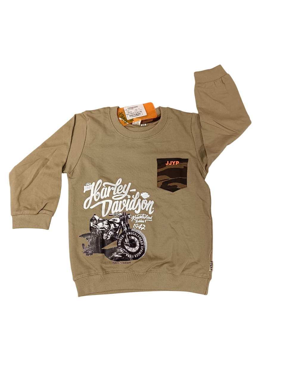 Kids Harley Davidson Printed Sweatshirt & Camouflage Jogger D.2.2014 B.2062 Kids Harley Davidson Printed Sweatshirt & Camouflage Jogger D.2.2014 B.2062