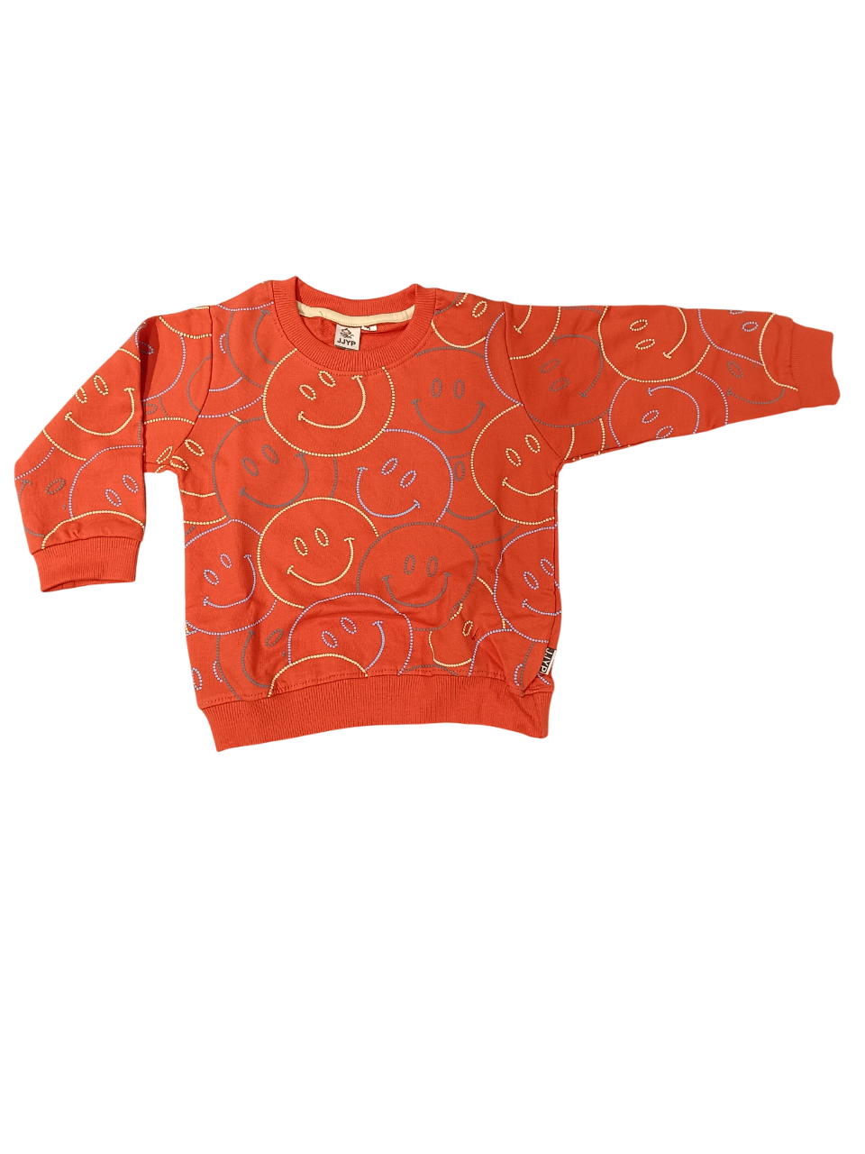 Kids "Smiley Print" Full Sleeves Sweatshirt and Jogger Pant D.7.2039 B.2091 Kids "Smiley Print" Full Sleeves Sweatshirt and Jogger Pant D.7.2039 B.2091