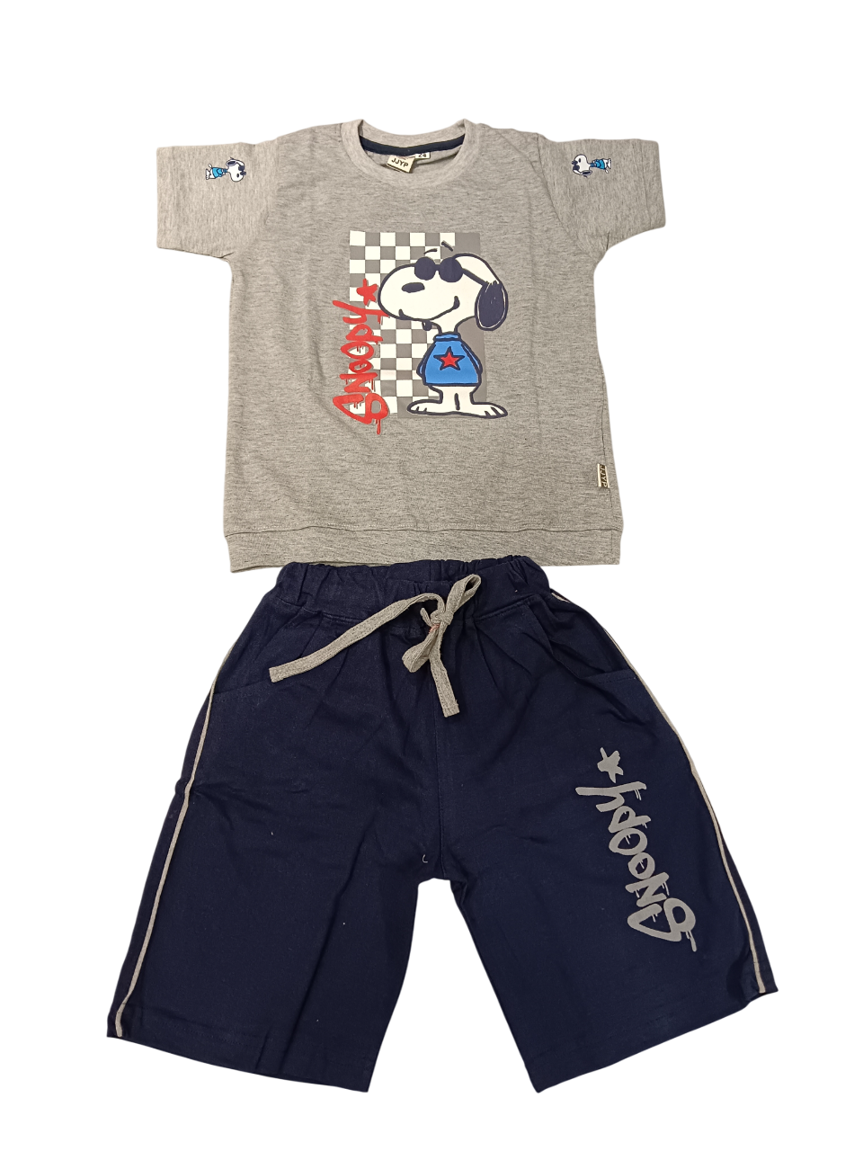 Kids "Snoopy Cartoon" Printed T-Shirt and Shorts D.30.517A B.2228 Kids "Snoopy Cartoon" Printed T-Shirt and Shorts D.30.517A B.2228