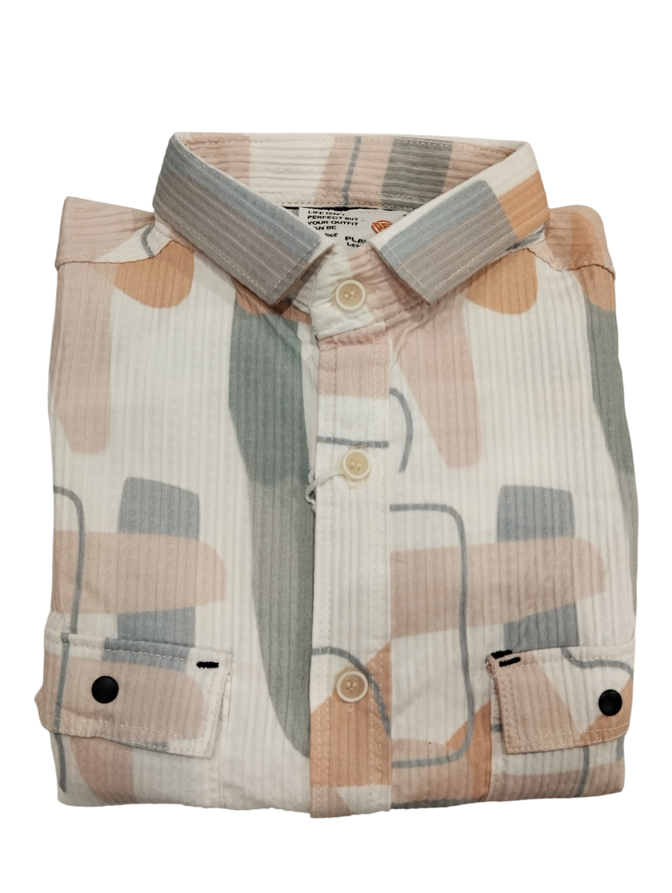 Abstract Printed Cotton Casual Shirt D.16.132754 B.5481 Abstract Printed Cotton Casual Shirt D.16.132754 B.5481