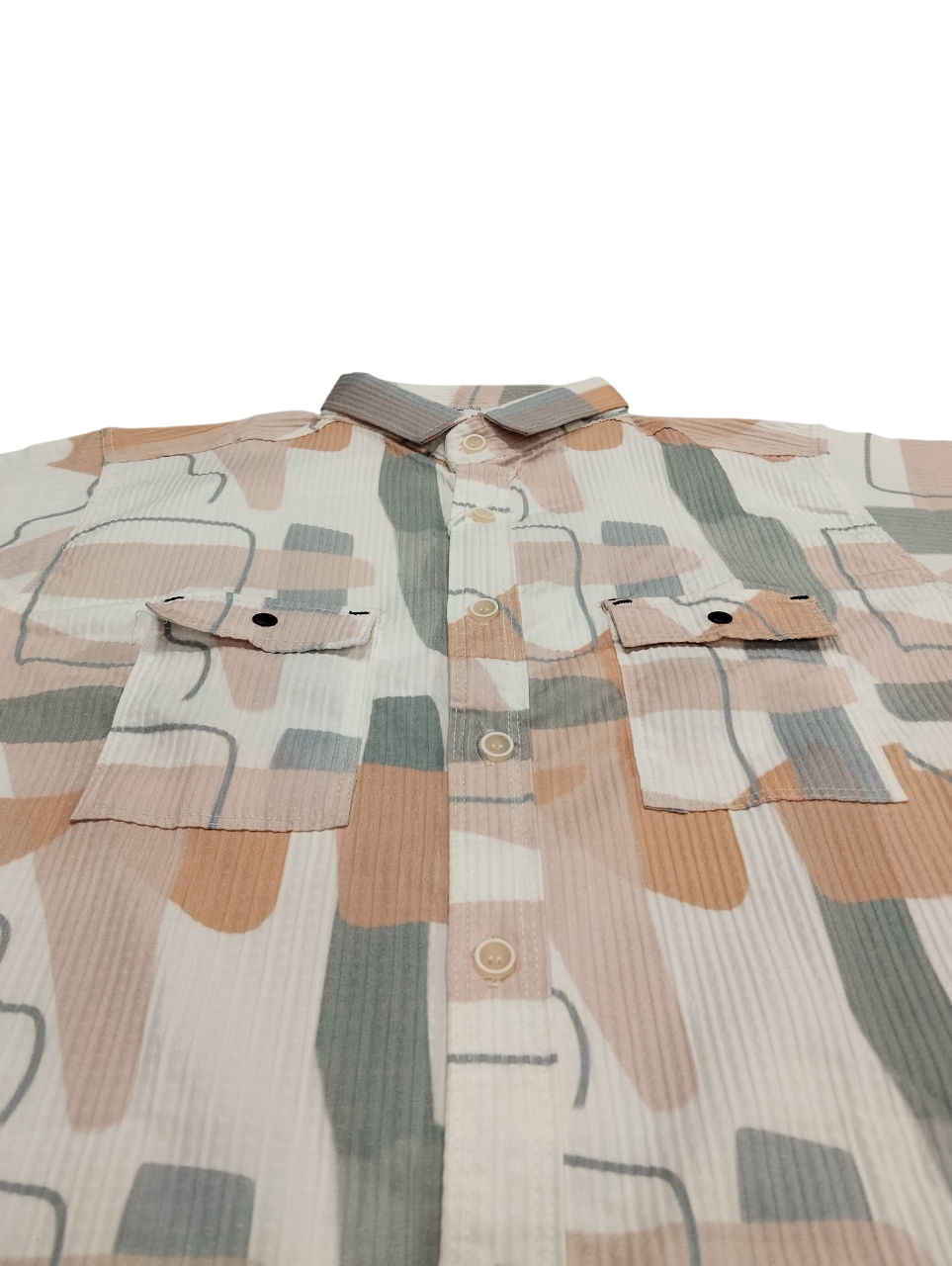 Abstract Printed Cotton Casual Shirt D.16.132754 B.5481 Abstract Printed Cotton Casual Shirt D.16.132754 B.5481