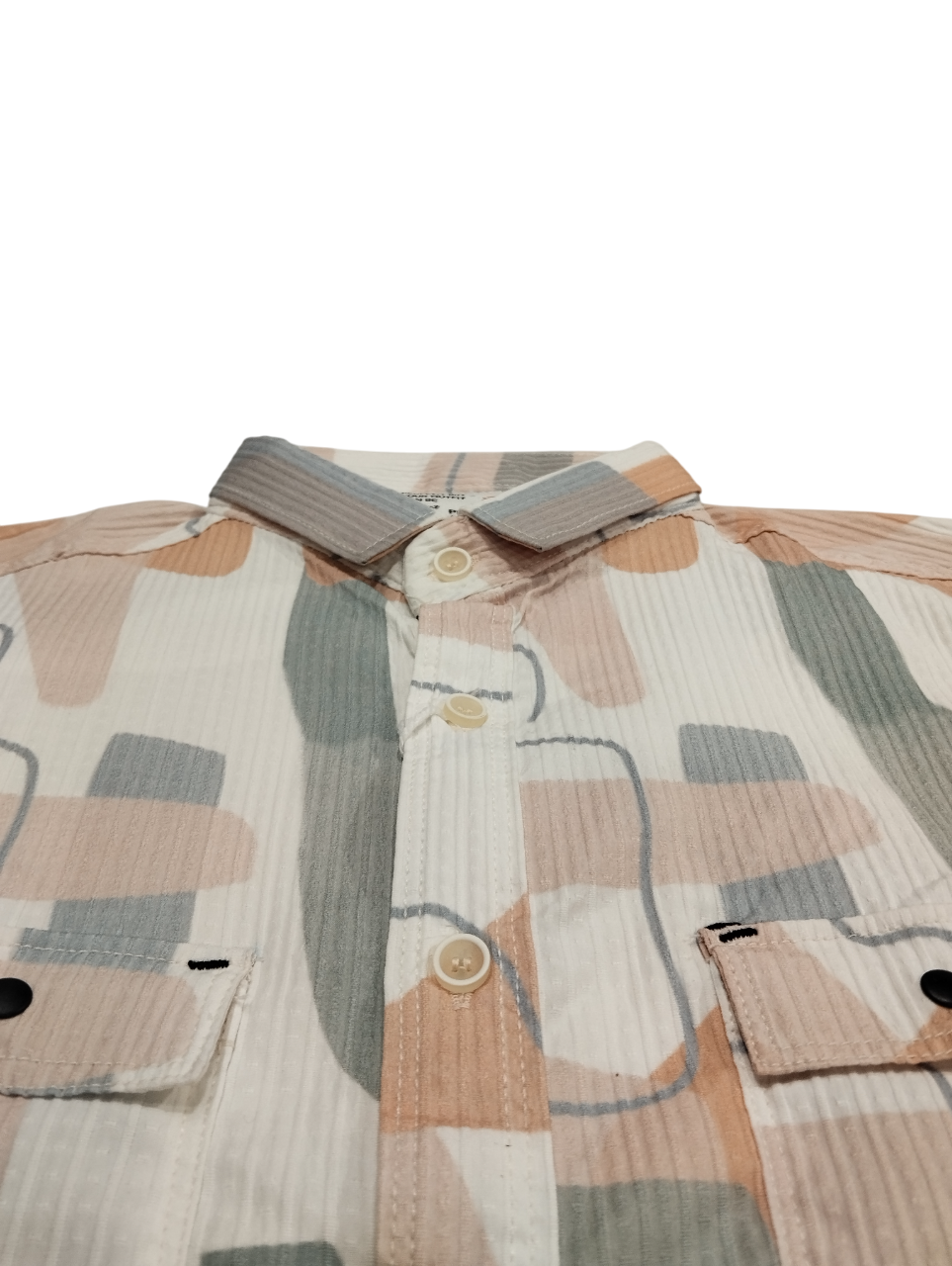 Abstract Printed Cotton Casual Shirt D.16.132754 B.5481 Abstract Printed Cotton Casual Shirt D.16.132754 B.5481