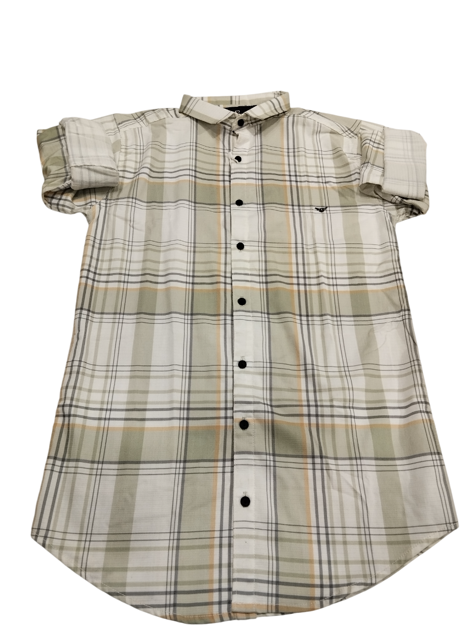 "Classic Plaid Boys' Short-Sleeve Button-Up Shirt D.7.13272 B.5429 "Classic Plaid Boys' Short-Sleeve Button-Up Shirt D.7.13272 B.5429