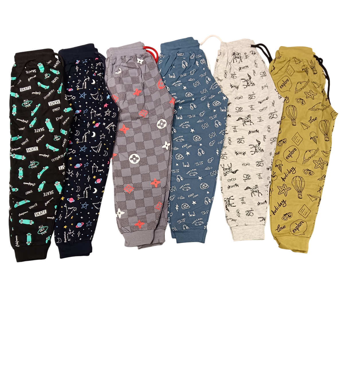 Kids Printed Joggers Combo Set D.49.KFP103A B.2435 Kids Printed Joggers Combo Set D.49.KFP103A B.2435