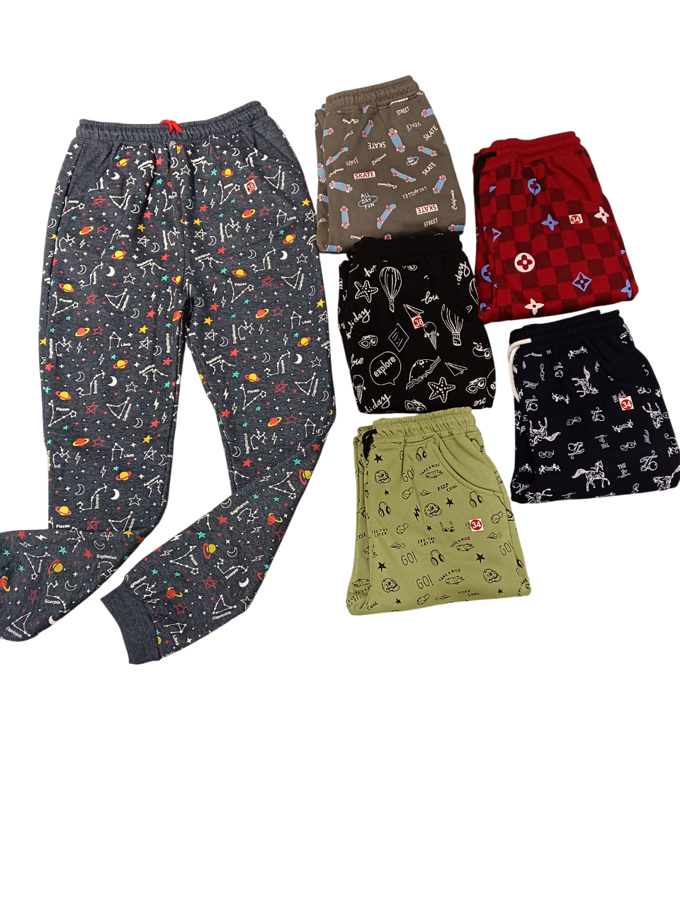 Kids' Printed Joggers D.35.KFP801C B.2305 Kids' Printed Joggers D.35.KFP801C B.2305