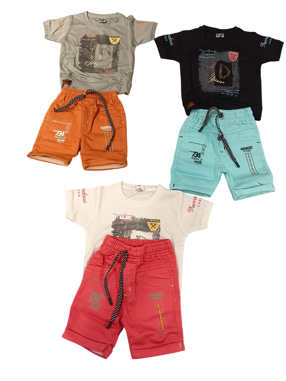 Boys' Casual Printed T-Shirt & Shorts Set D.46.2126 B.1483 Boys' Casual Printed T-Shirt & Shorts Set D.46.2126 B.1483
