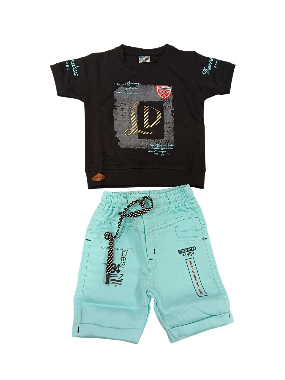 Boys' Casual Printed T-Shirt & Shorts Set D.46.2126 B.1483 Boys' Casual Printed T-Shirt & Shorts Set D.46.2126 B.1483