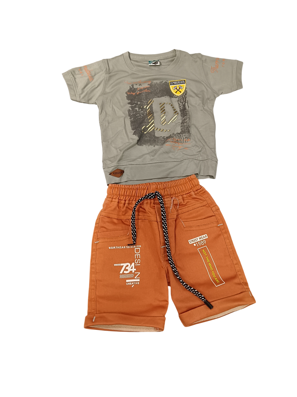 Boys' Casual Printed T-Shirt & Shorts Set D.46.2126 B.1483 Boys' Casual Printed T-Shirt & Shorts Set D.46.2126 B.1483