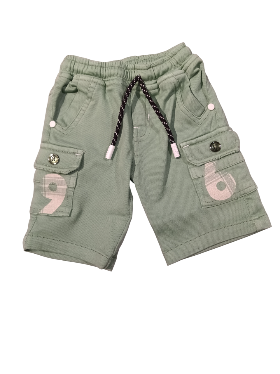 Boys' Tropical Plaid Shirt & Cargo Shorts Set D.15.10111 B.2927 Boys' Tropical Plaid Shirt & Cargo Shorts Set D.15.10111 B.2927