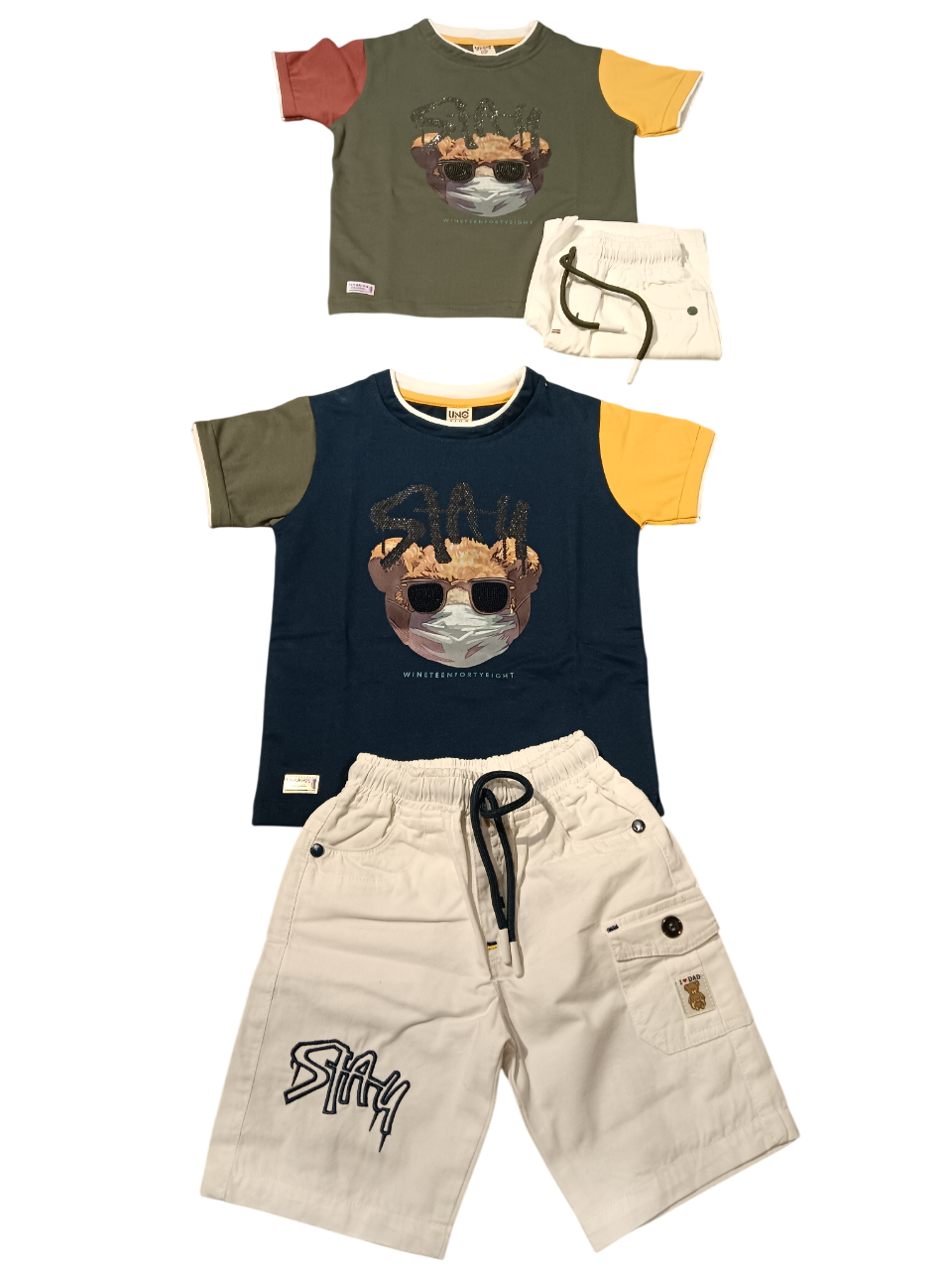 two trendy kids' clothing sets D.32.10149 B.3030 two trendy kids' clothing sets D.32.10149 B.3030