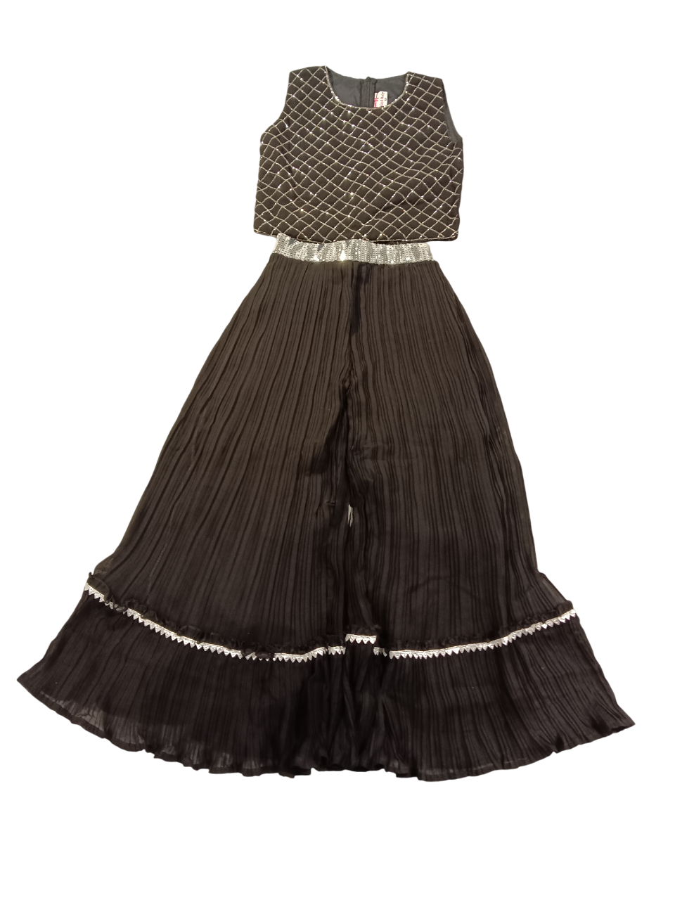 Girls 3-Piece Indo-Western Partywear Set D.3.842K B.8835 Girls 3-Piece Indo-Western Partywear Set D.3.842K B.8835