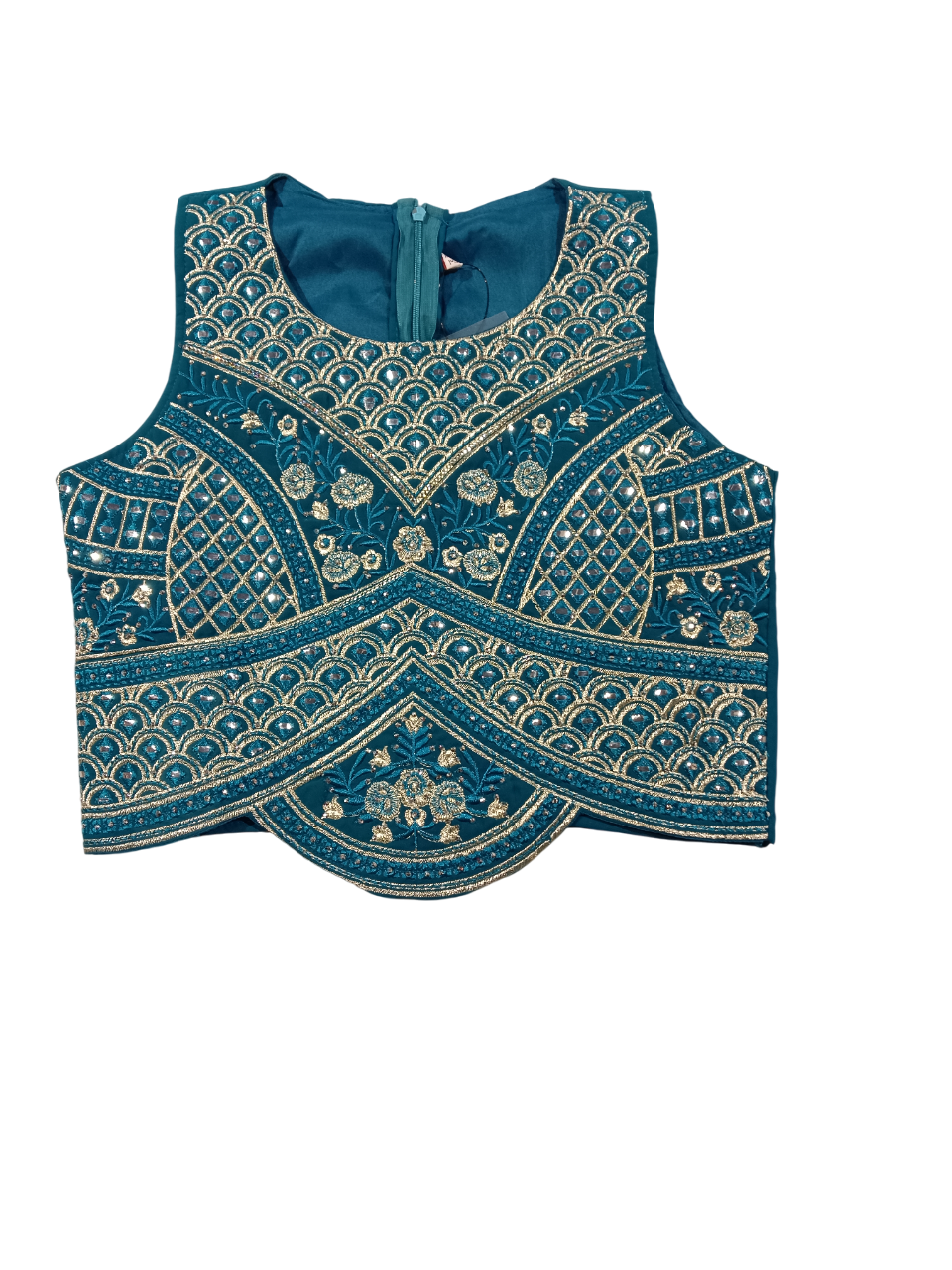 Girls 3-Piece Indo-Western Palazzo Set โ Teal Blue D.22.FS105G B.8917 Girls 3-Piece Indo-Western Palazzo Set โ Teal Blue D.22.FS105G B.8917