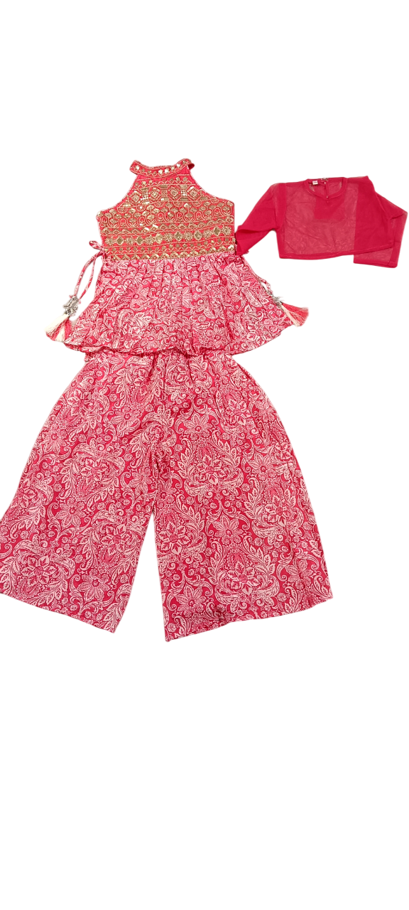 Premium Designer Ethnic Set for Girls โ With Jacket Style D.7.860P B.8852 Premium Designer Ethnic Set for Girls โ With Jacket Style D.7.860P B.8852